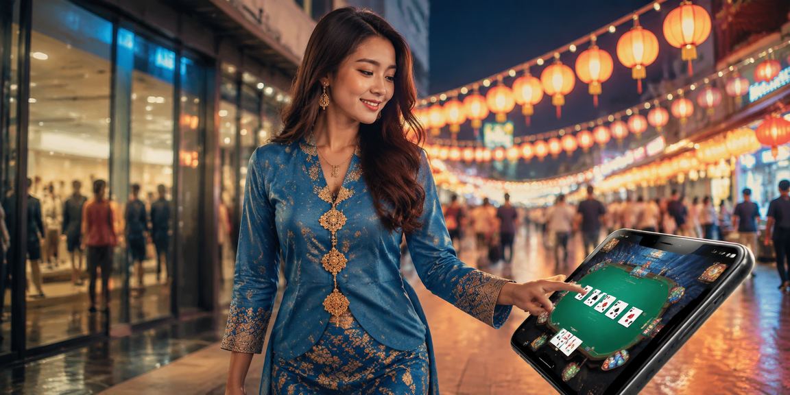 Pemain permainan popular poker di Melaka memakai baju kurung bersama 27b